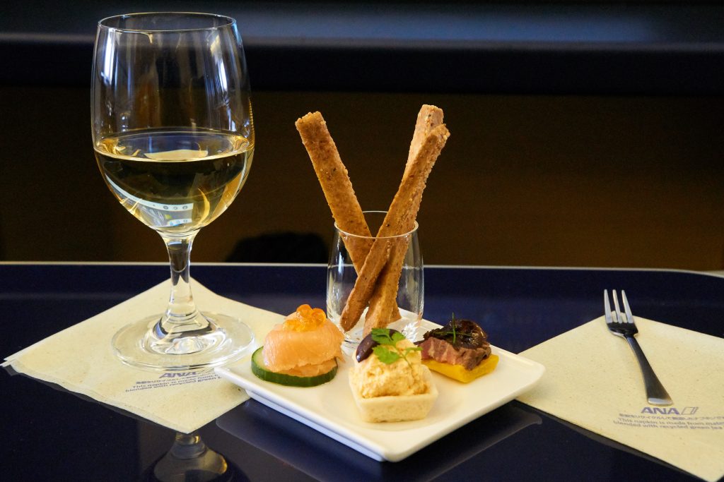 ANA First Class - Hor d'oeuvres