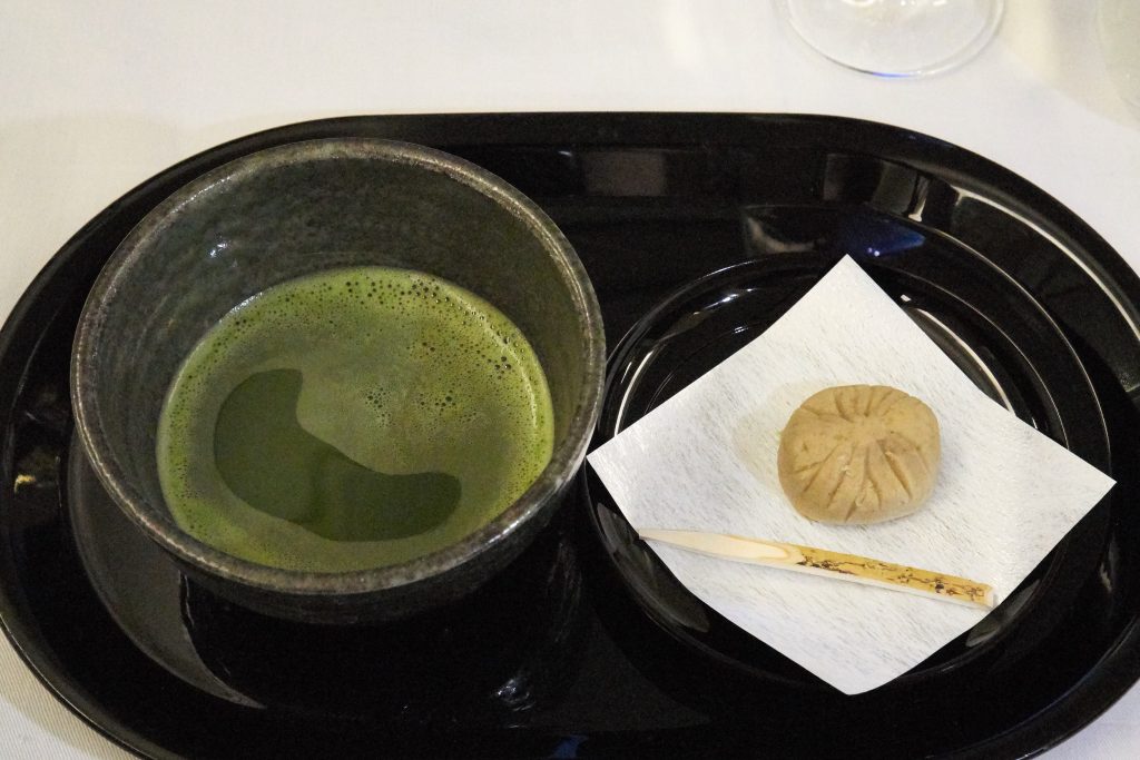 ANA First Class - Matcha tea